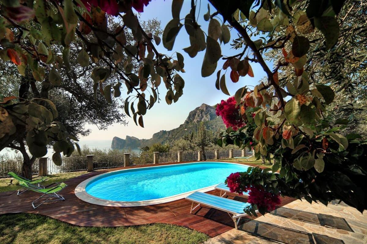 Relais Mamma Mia Sea Views Pool & Terraces Villa Massa Lubrense Exteriör bild